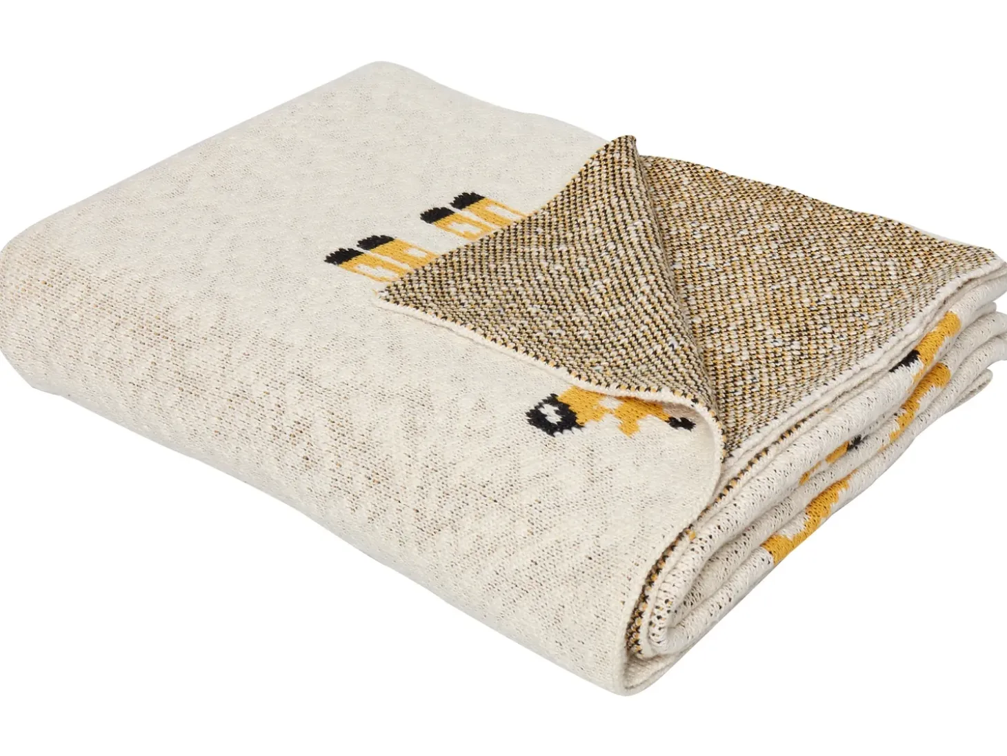 Plaid CHILARI Bomuld 130 x 170 cm Beige