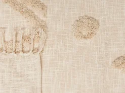 Plaid FATEHPUR Bomuld 130 x 180 cm Beige