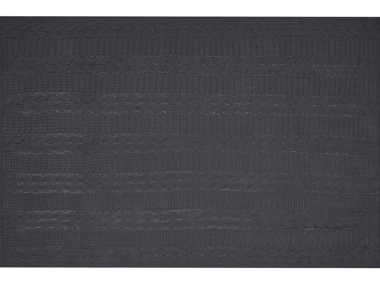 Plaid FETHIYE Bomuld 140 x 170 cm Mørkegrå