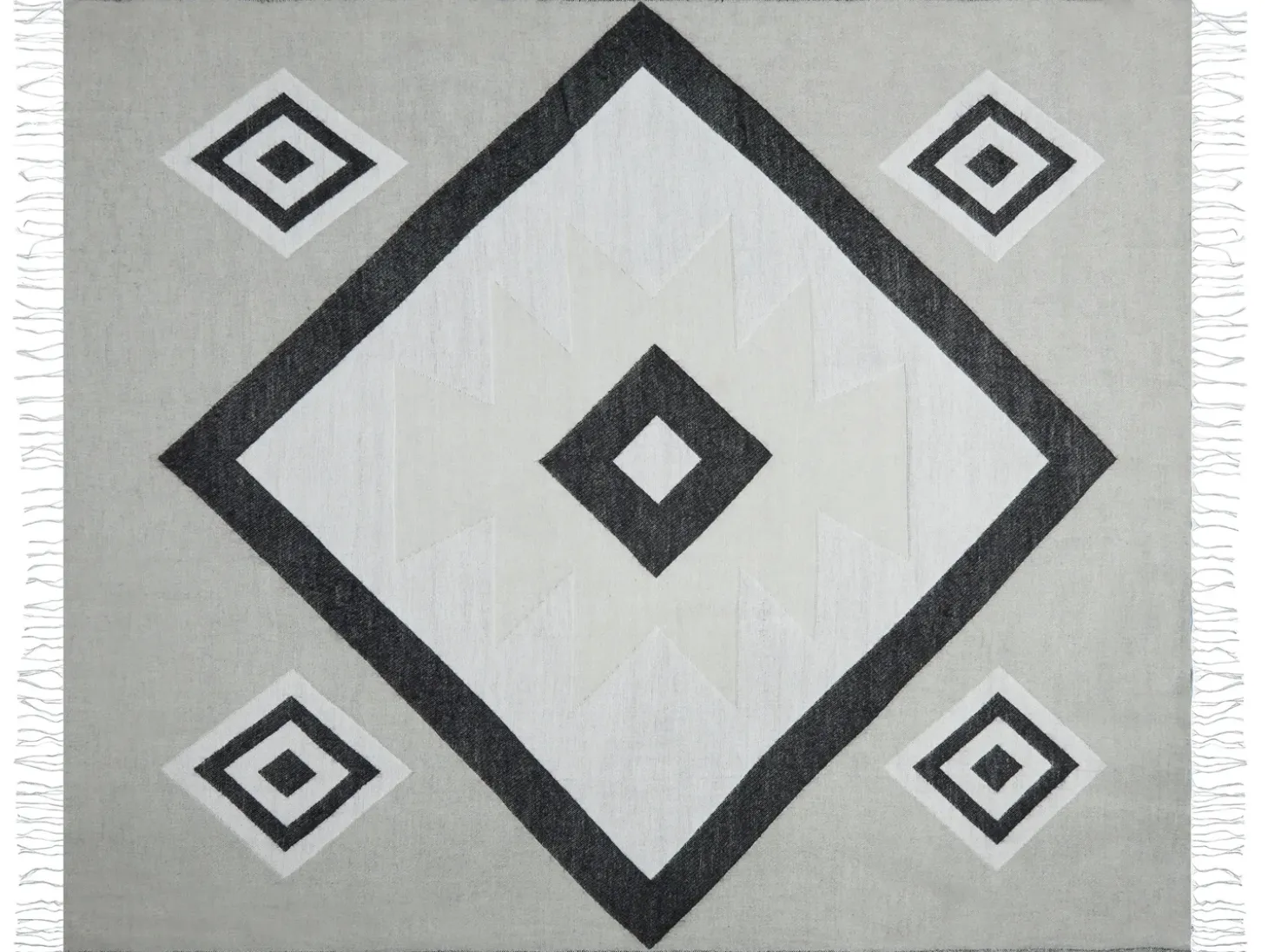 Plaid KATTIKE 130 x 170 cm Grå