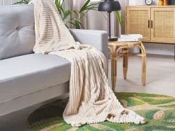 Plaid KAWERI 150 x 200 cm Beige