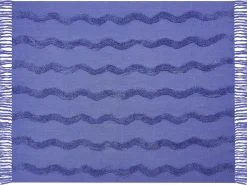 Plaid KHARI Bomuld 125 x 150 cm Lilla