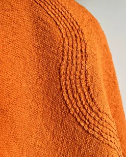 Plaid KHARI Bomuld 125 x 150 cm Orange