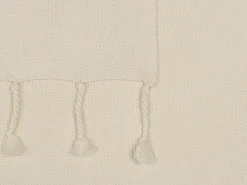 Plaid NAZILLI Bomuld 125 x 150 cm Beige