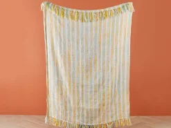 Plaid NUWAR 130 x 170 cm Gul