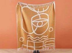 Plaid PALHI 130 x 170 cm Orange