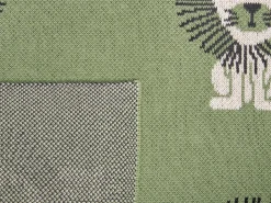 Plaid RUSAMI Bomuld 130 x 170 cm Grøn
