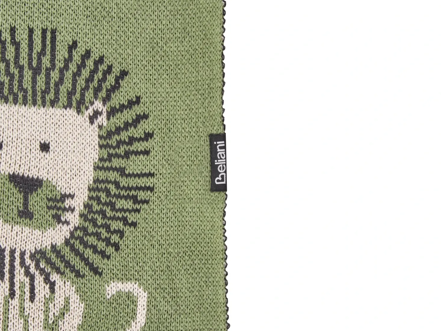 Plaid RUSAMI Bomuld 130 x 170 cm Grøn