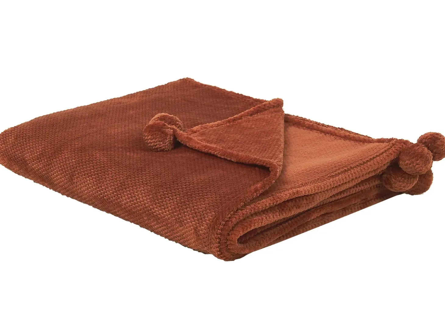 Plaid SAITLER 200 x 220 cm Guldbrun