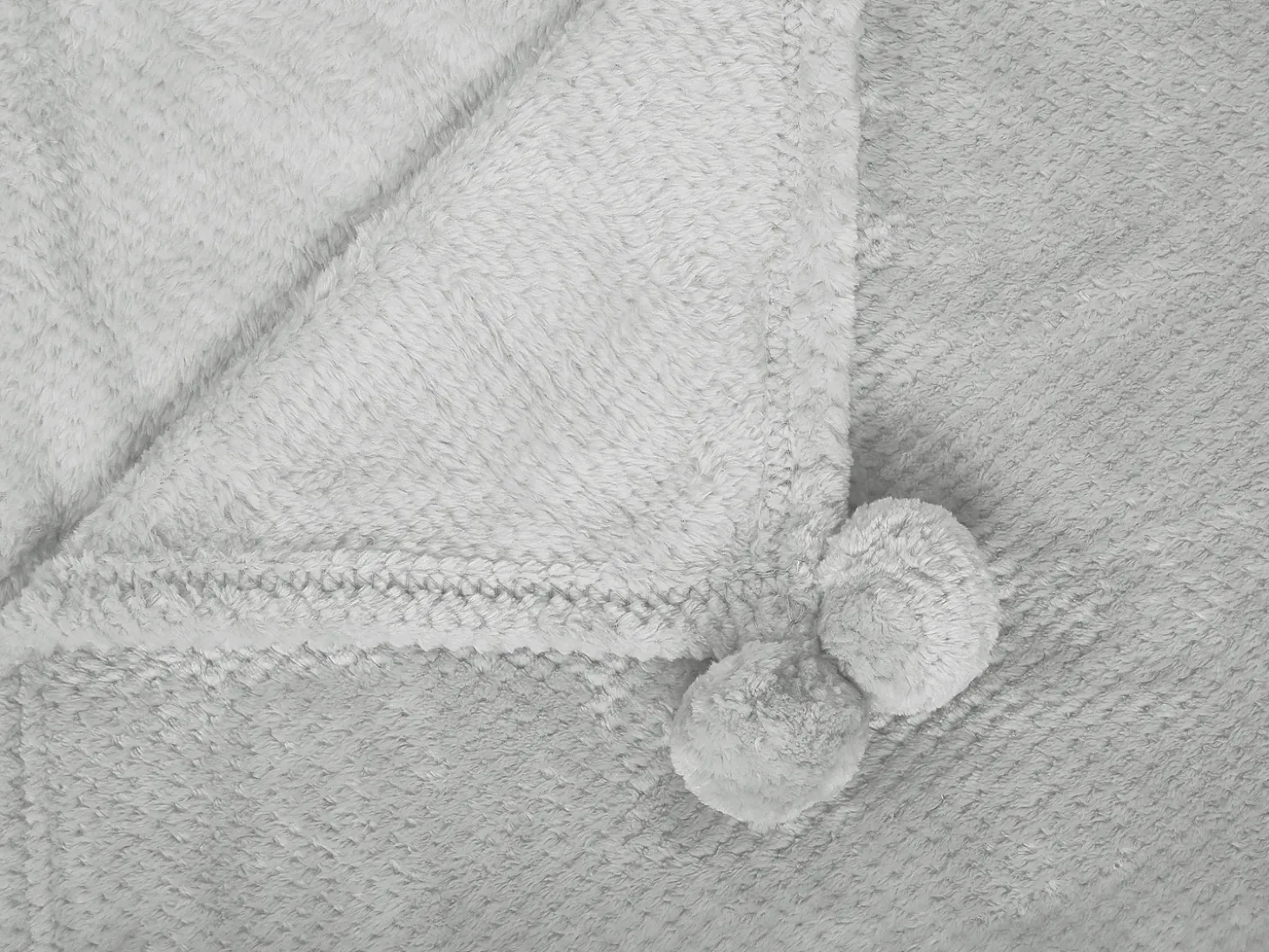 Plaid SAITLER 200 x 220 cm Lysegrå