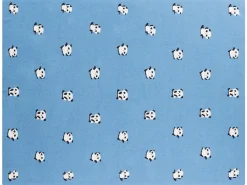 Plaid TALOKAN Bomuld 130 x 170 cm Blå