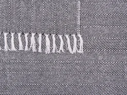 Plaid TANGIER Bomuld 130 x 160 cm Sort