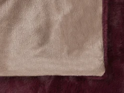 Plaid TANTAN 180 x 220 cm Bordeaux