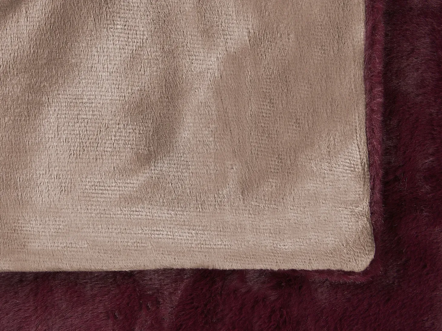 Plaid TANTAN 180 x 220 cm Bordeaux