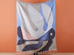 Plaid YALADI 130 x 170 cm Multifarvet