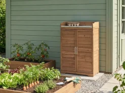 Plantebord TEREVILLE Ædelgran 100 cm 67 cm Brun