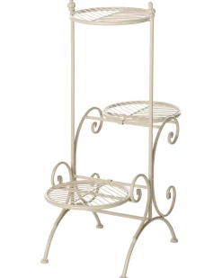 Plantestativ ASAGAO 26 cm Beige Metal