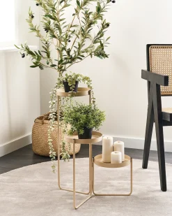 Plantestativ FRAGARIA Metal 42 cm Beige