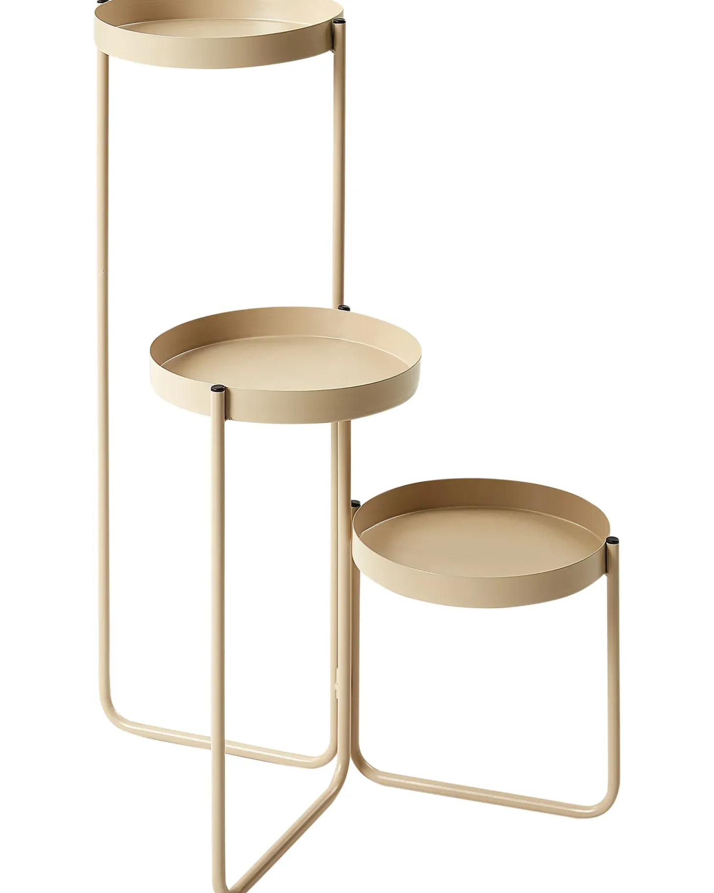 Plantestativ FRAGARIA Metal 42 cm Beige