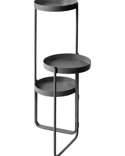 Plantestativ FRAGARIA Metal 42 cm Sort