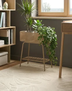 Plantestativ LINNAEA Metal 60 cm Beige
