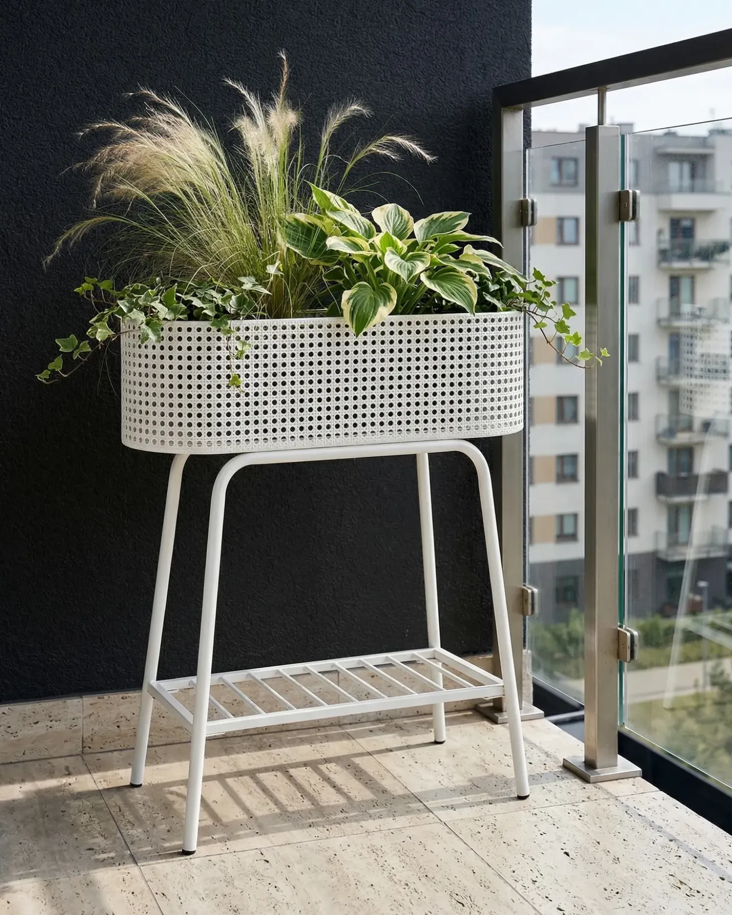 Plantestativ LINNAEA Metal 60 cm Hvid