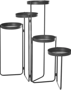 Plantestativ NANTEN 87 cm Sort Metal