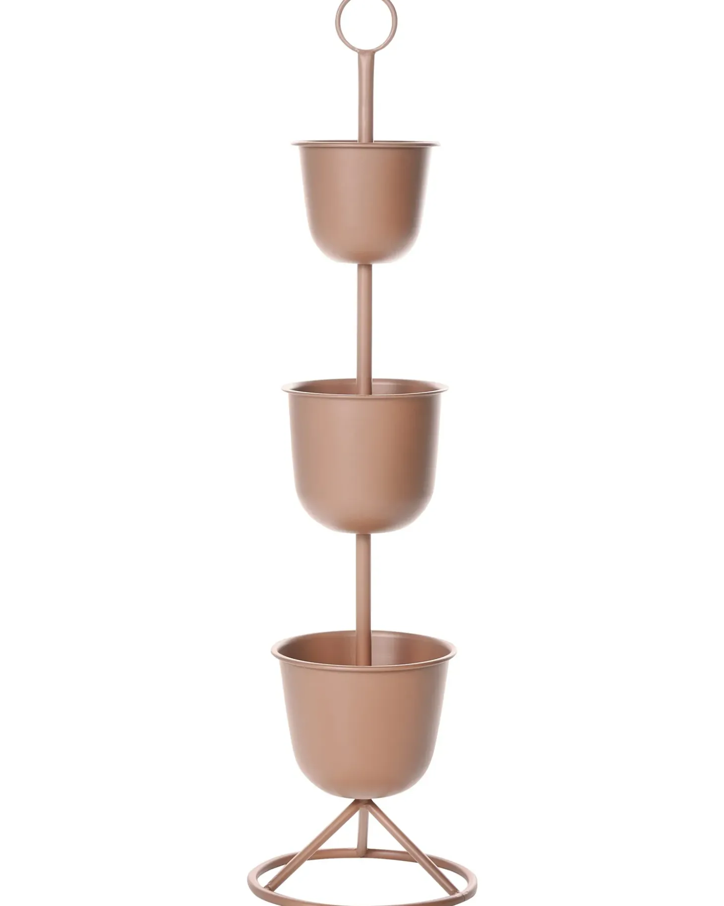Plantestativ RENGE 28 cm Brun Metal