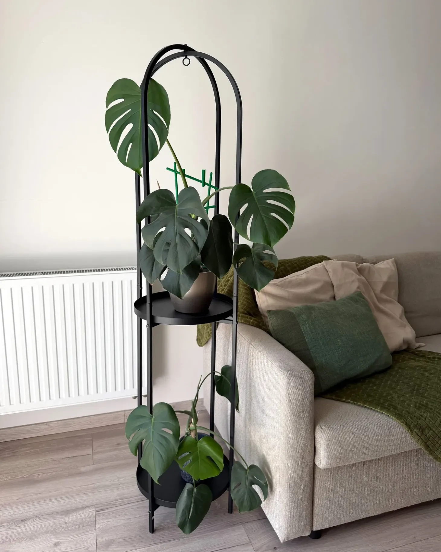 Plantestativ TAMARIX Metal 35 cm Sort