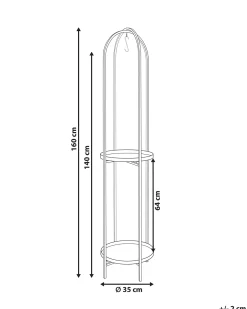 Plantestativ TAMARIX Metal 35 cm Sort
