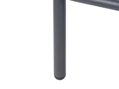 POLLINA 4 personers Havesofa med bord Sort Metal