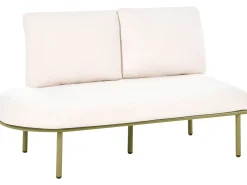 POLLINA 4 personers Havesofa med bord Grøn Metal