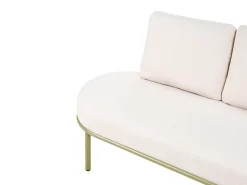 POLLINA 4 personers Havesofa med bord Grøn Metal