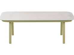 POLLINA 4 personers Havesofa med bord Grøn Metal