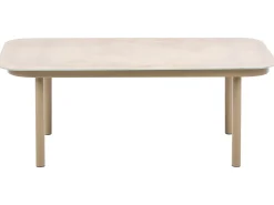 POLLINA 4 personers Havesofa med bord Brun Metal