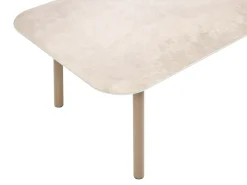 POLLINA 4 personers Havesofa med bord Brun Metal