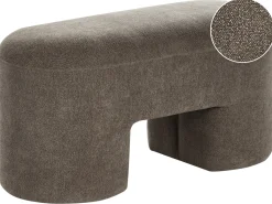 Polstret bænk DECORAH Boucle Brun