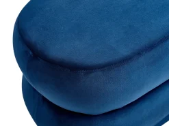 Polstret bænk ELLENDALE Velour Navy Blå