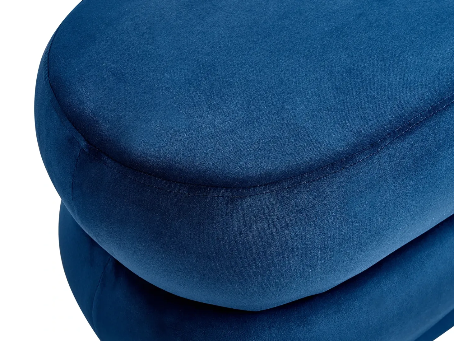 Polstret bænk ELLENDALE Velour Navy Blå