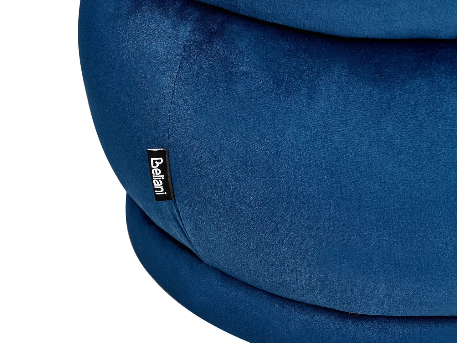 Polstret bænk ELLENDALE Velour Navy Blå