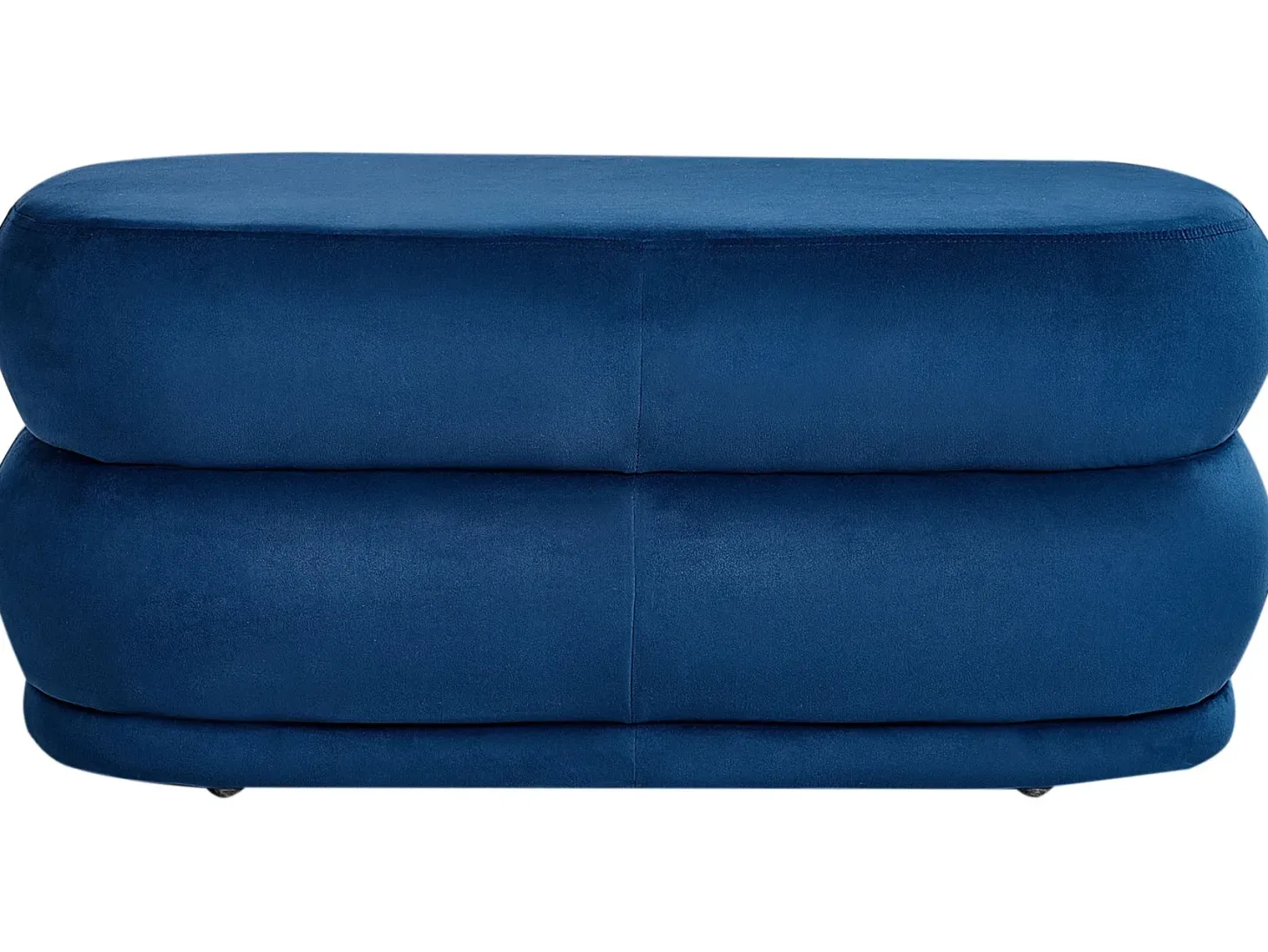 Polstret bænk ELLENDALE Velour Navy Blå