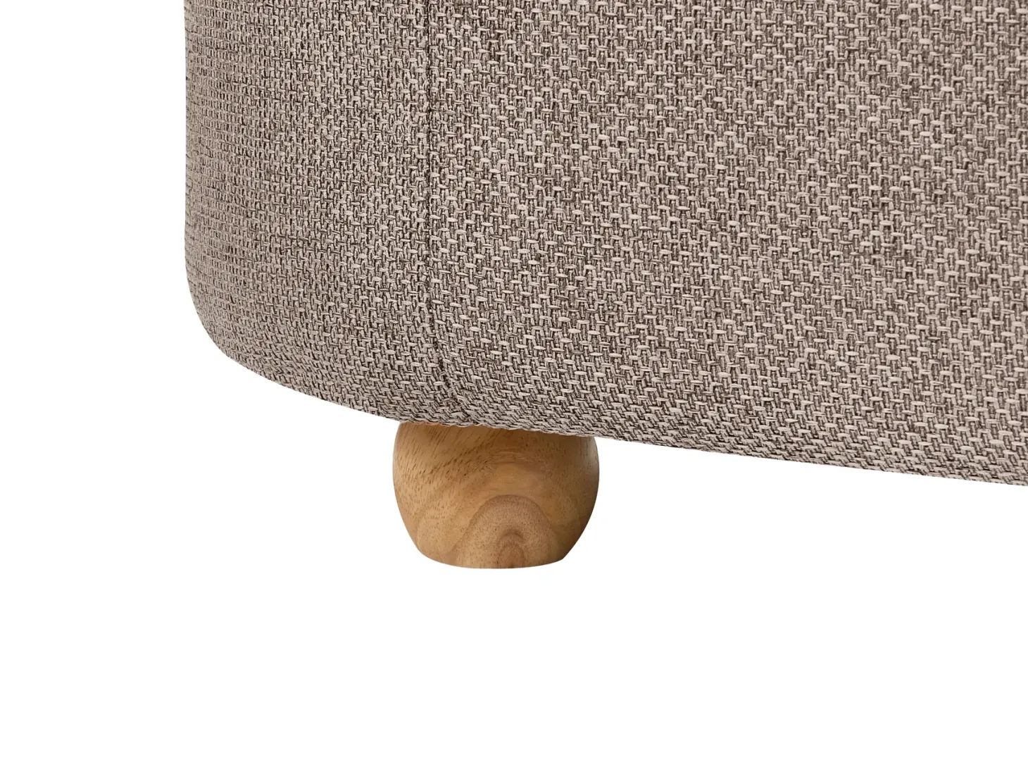 Polstret bænk med opbevaring HAYWARD 98 cm 44 cm Beige