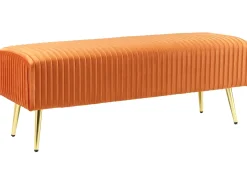 Polstret bænk PATERSON Velour Orange