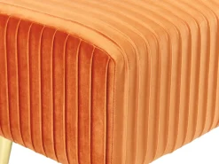 Polstret bænk PATERSON Velour Orange