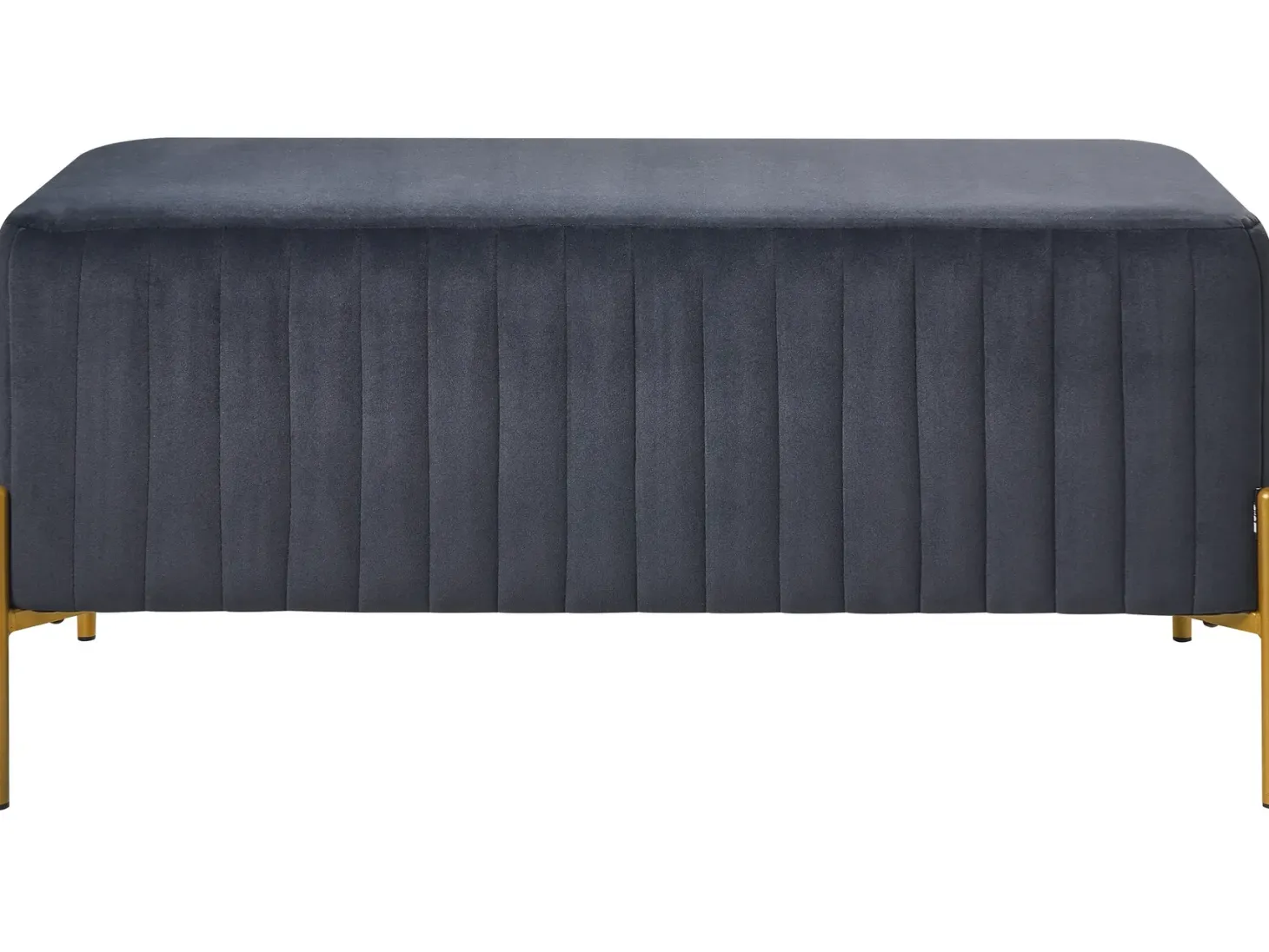 Polstret bænk UTAH Velour Sort