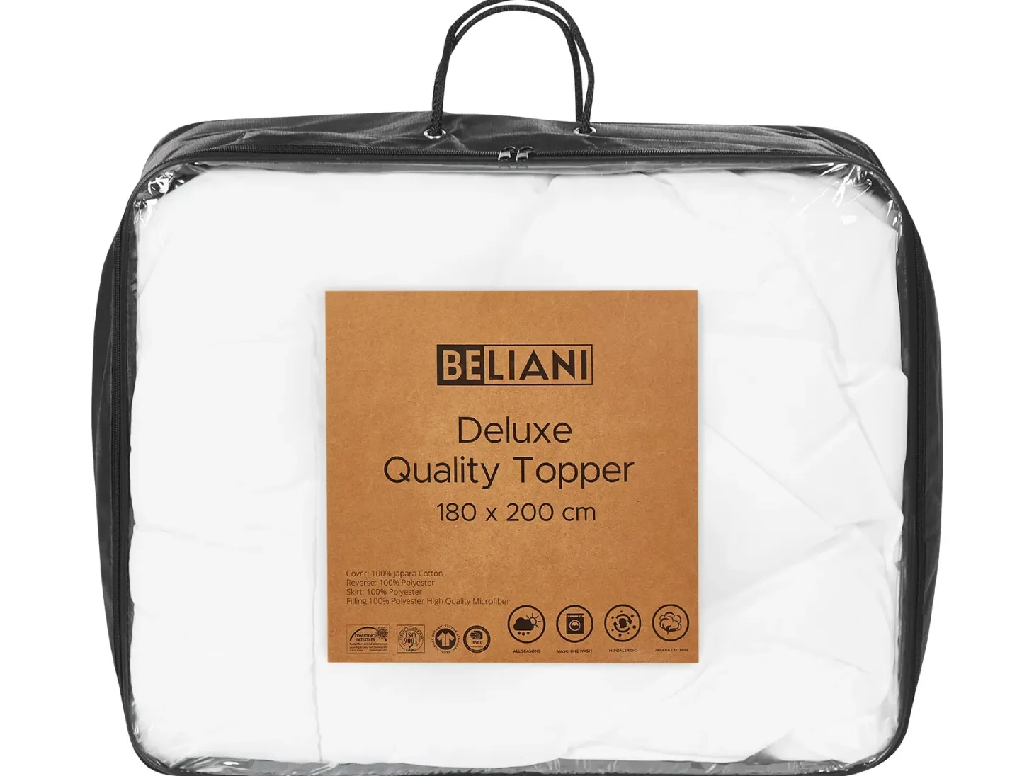 Polyester topmadras MULHACEN 180 x 200 cm