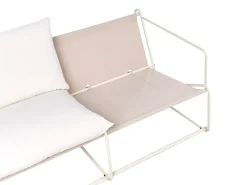 PONTE 4 personers havesofasæt Lys Beige Metal