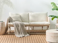 PONTE 4 personers havesofasæt Lys Beige Metal