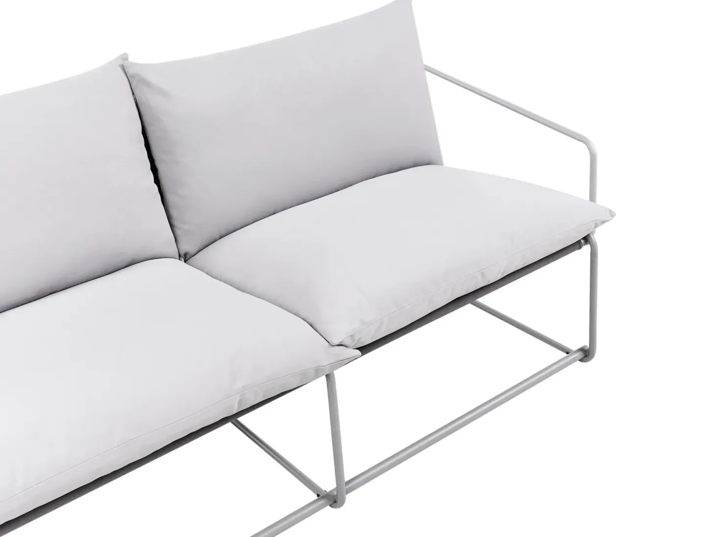 PONTE 4 personers havesofasæt Grå Metal