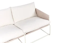 PONTE 3 personers havesofasæt Lys Beige Metal